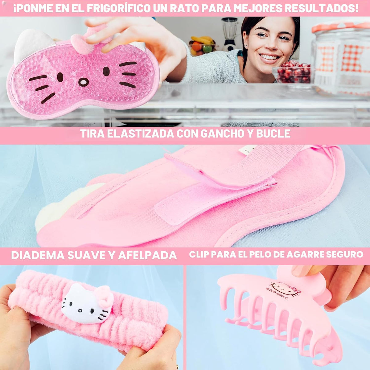 Set de Belleza Hello Kitty Sanrio para Mujeres, Adolescentes con Má...