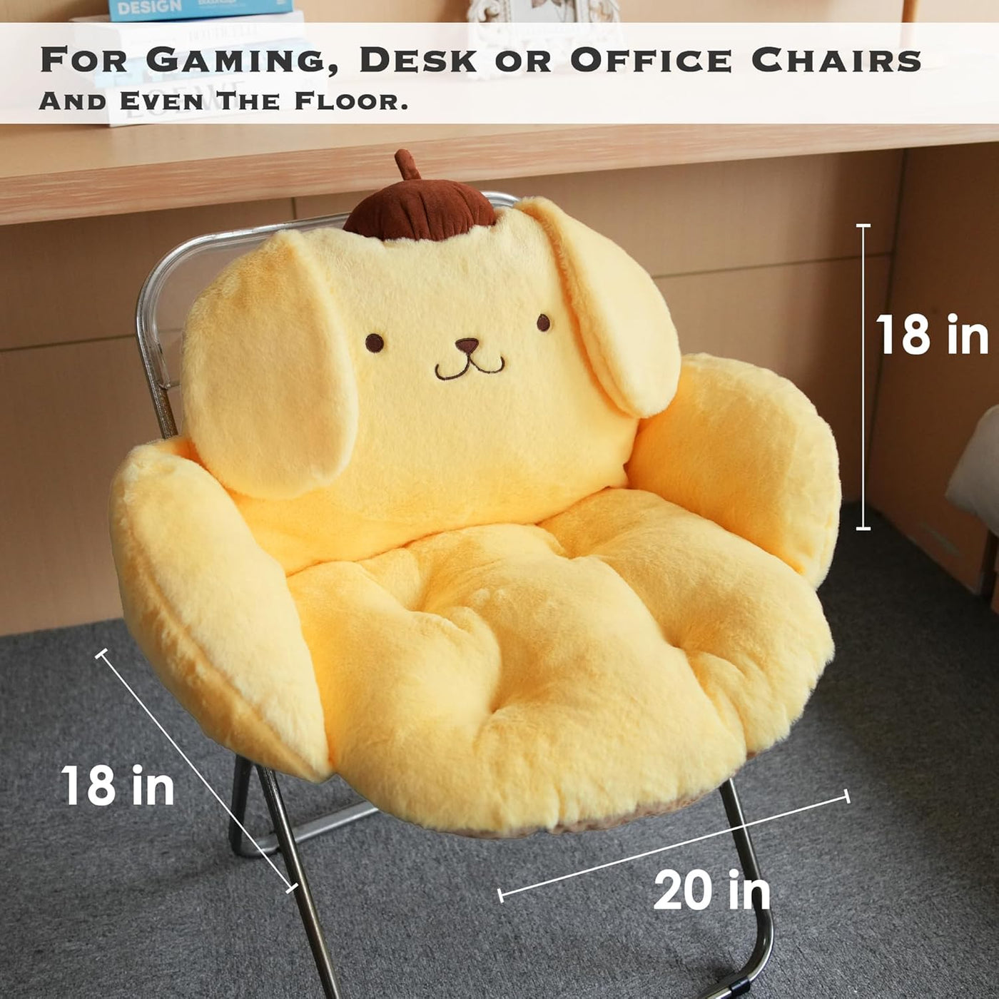Juju - Cojín Kawaii amarillo \u2013 Decoración de habitación Kawaii...