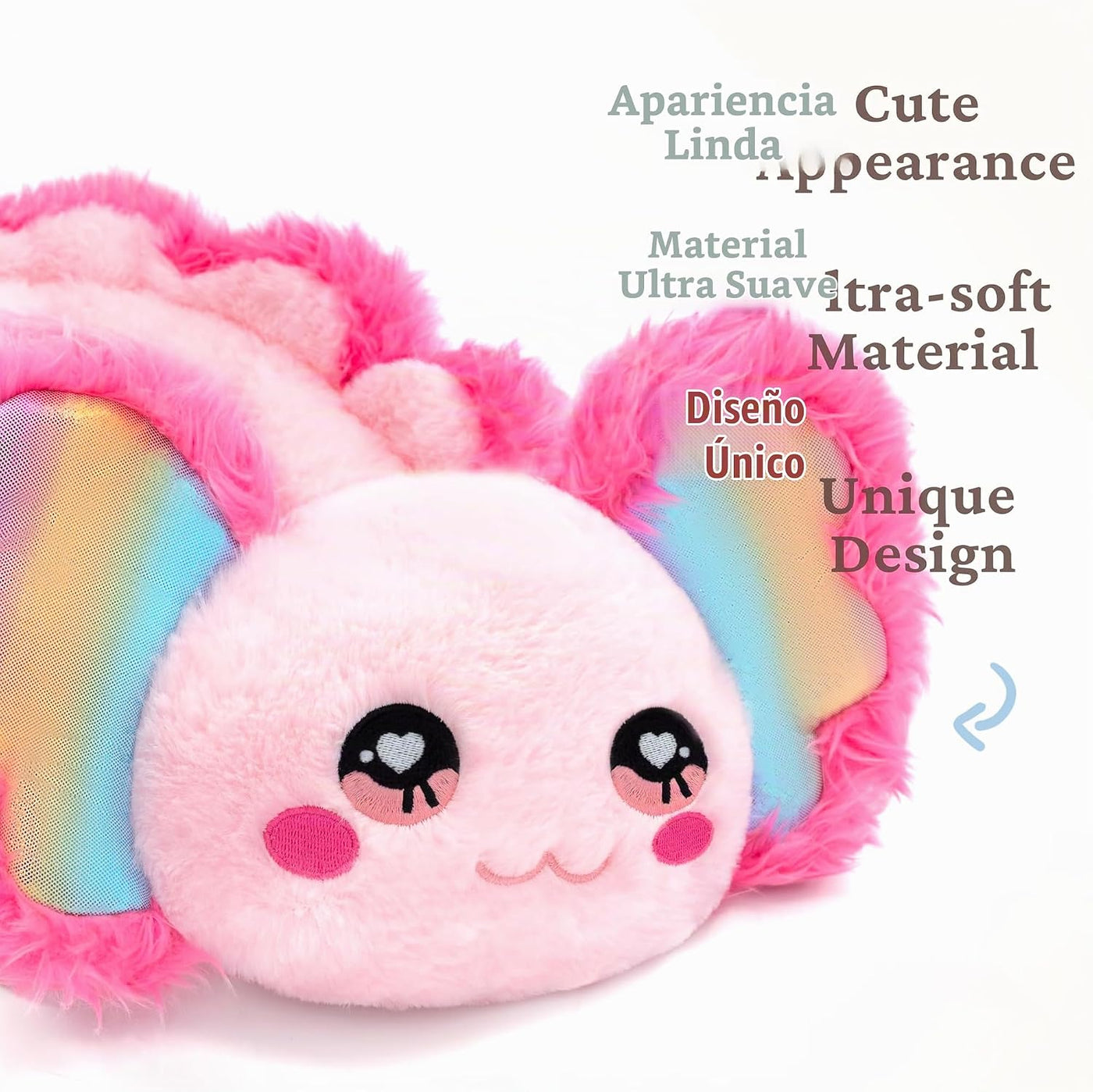 IKASA Peluche de Axolotl Grande, Animal de Peluche Suave Jumbo, 18&...