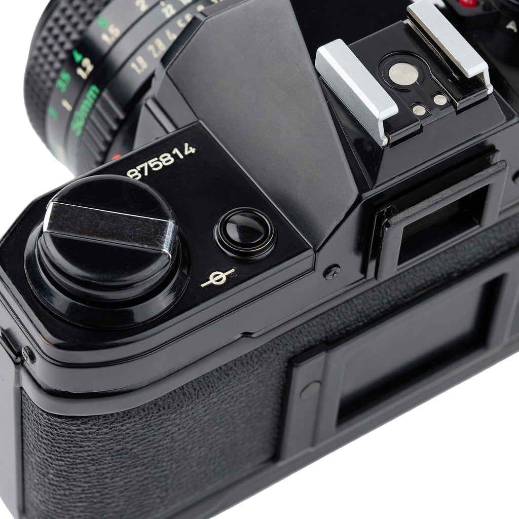 Cámara de película Canon AE-1 35 mm SRL con enfoque manual (negra)...