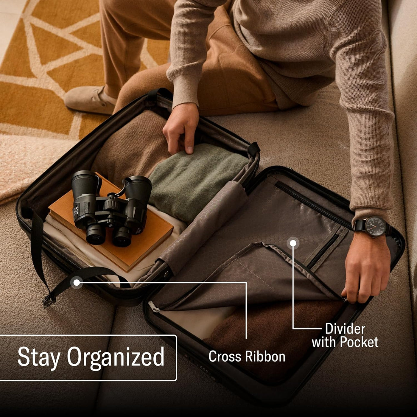 Samsonite Freeform de carcasa rígida expandible con ruedas giratori...