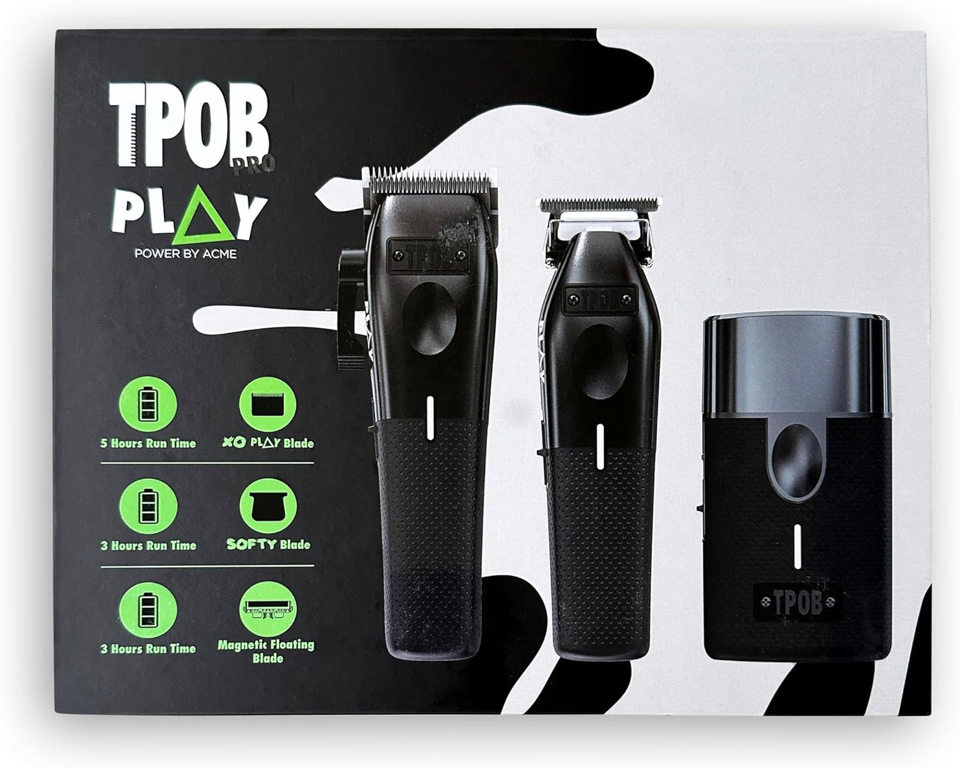 TPOB Play Barber - Cortapelos para hombre de 7500 RPM con empuñadur...