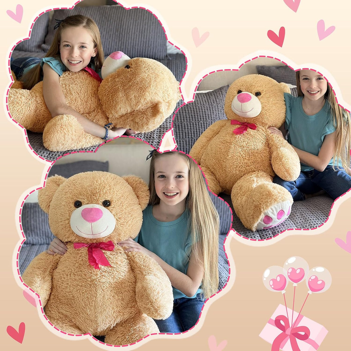 Tezituor Oso de Peluche Grande Animal de Peluche, Oso de Peluche Gi...