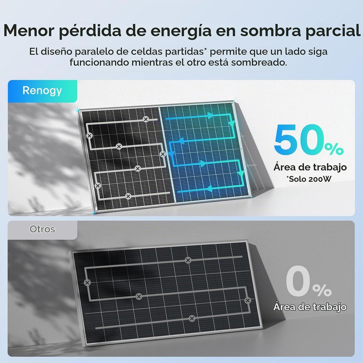 Renogy Panel solar bifacial 800W tipo N, 16BB 25% de alta eficienci...