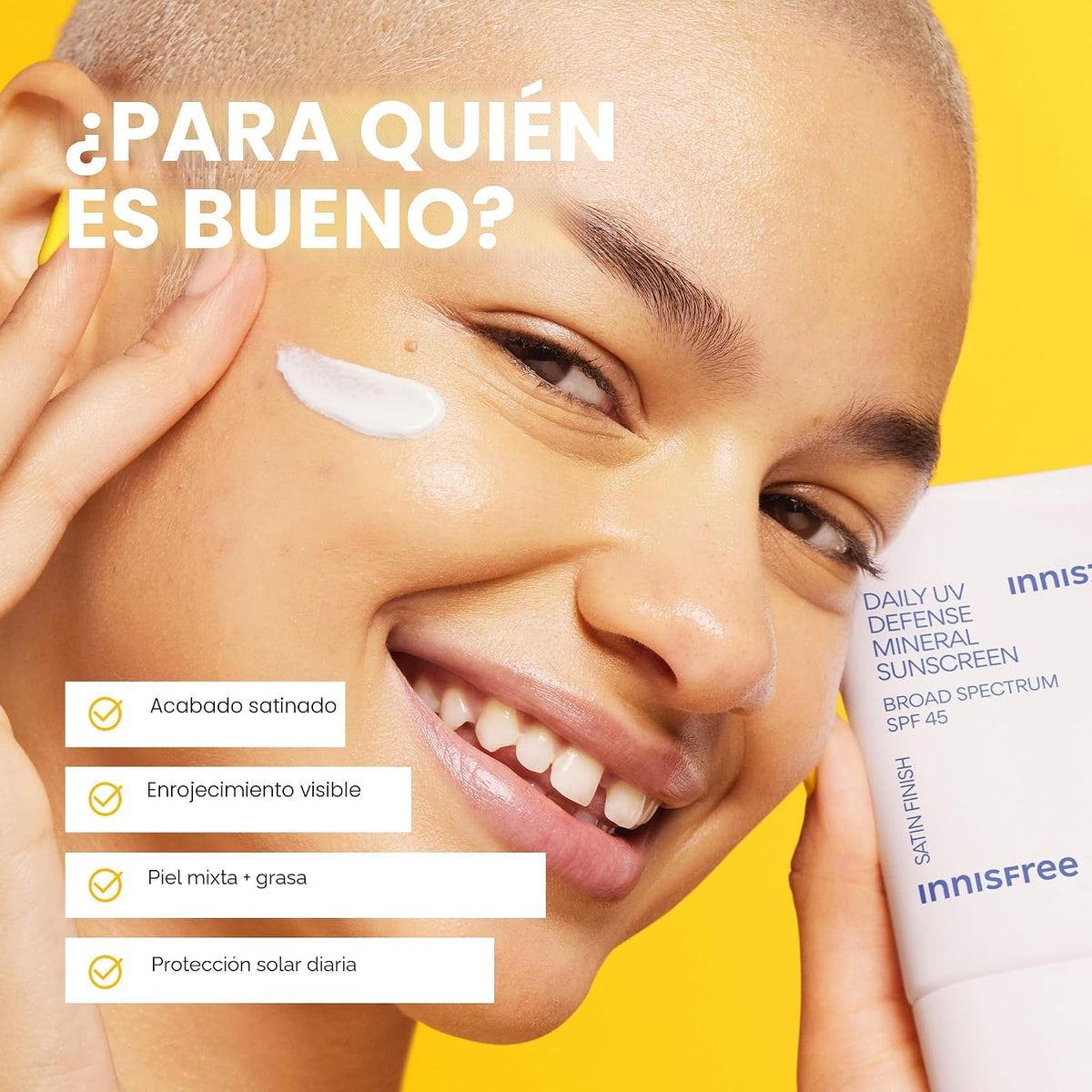 Innisfree Daily Mineral UV Defense SPF 45 | Protector solar coreano...