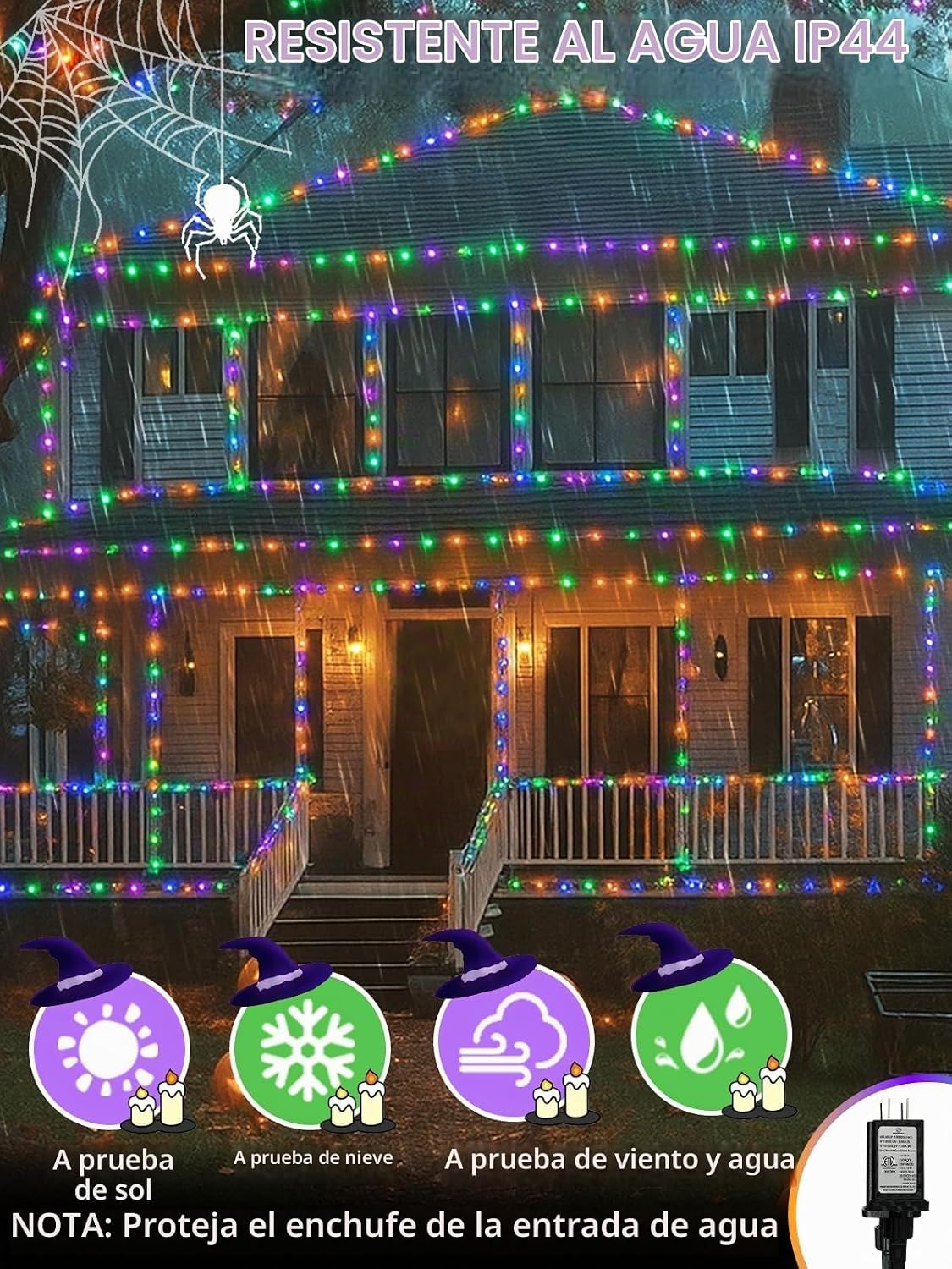 600 LED Smart RGB Color Cambio de Luces de Cadena APP y Control Rem...