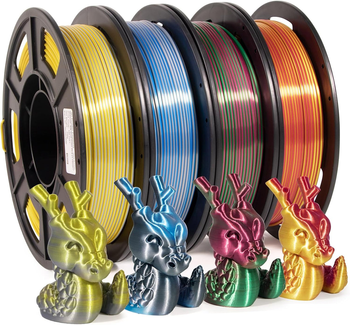 iSANMATE - Filamento PLA de 1\/16 pulgadas de dos colores para impr...