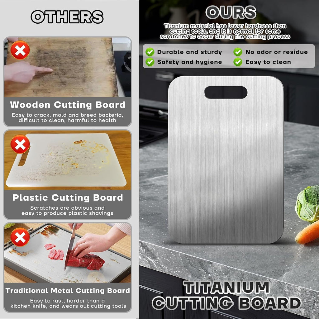 Katori - Tablas de cortar de titanio para cocina, juego de tablas d...