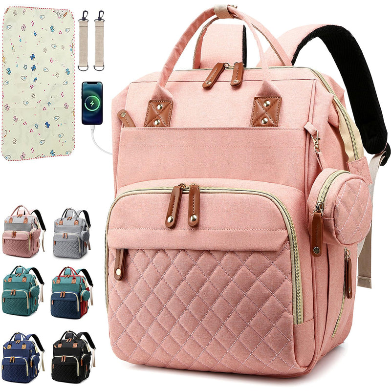SHITIESHOU Bolsa de pañales para bebé, bolsa de pañales para papá y...