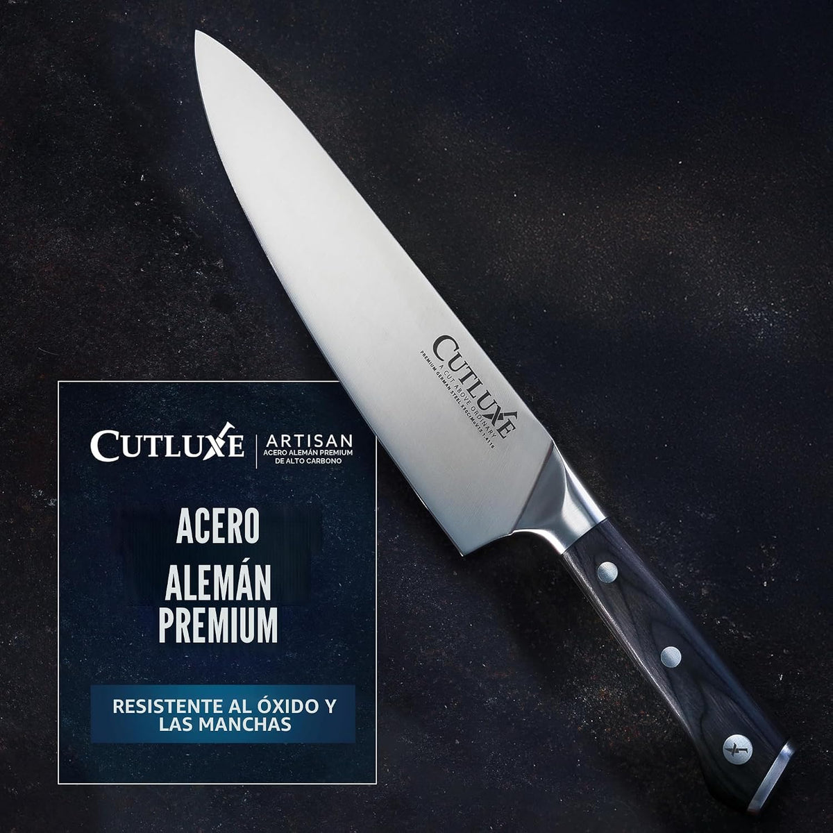 Cutluxe Cuchillos de Cocina, Juego de 5 Cuchillos de Chef \u2013 Ac...