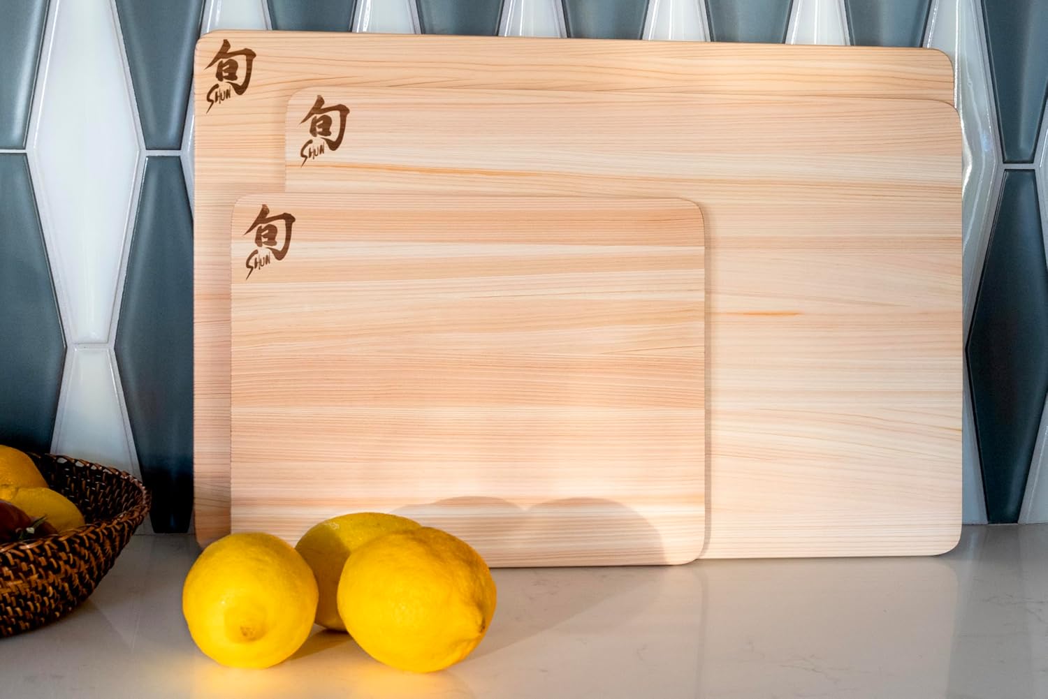 Shun Cutlery Hinoki - Juego de tablas de cortar (3 piezas) | Tablas...