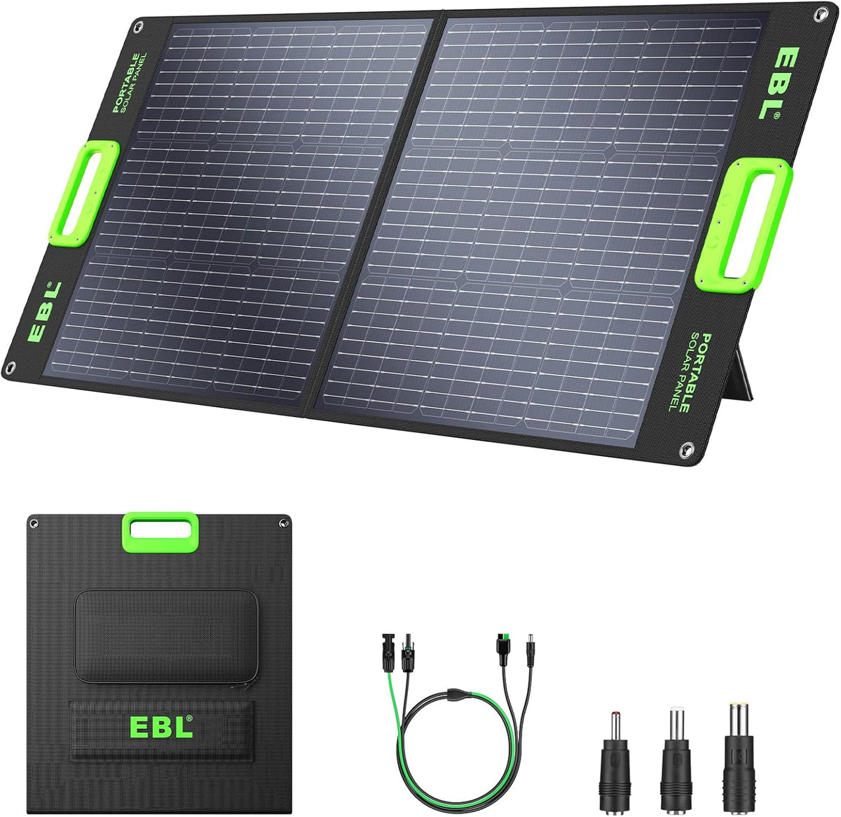 Panel solar portátil EBL de 100 W para central eléctrica de 300\/50...