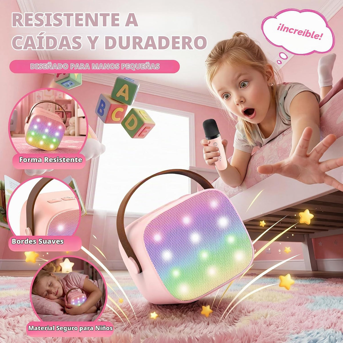 YLL Máquina de karaoke para niños y adultos, regalos de cumpleaños...