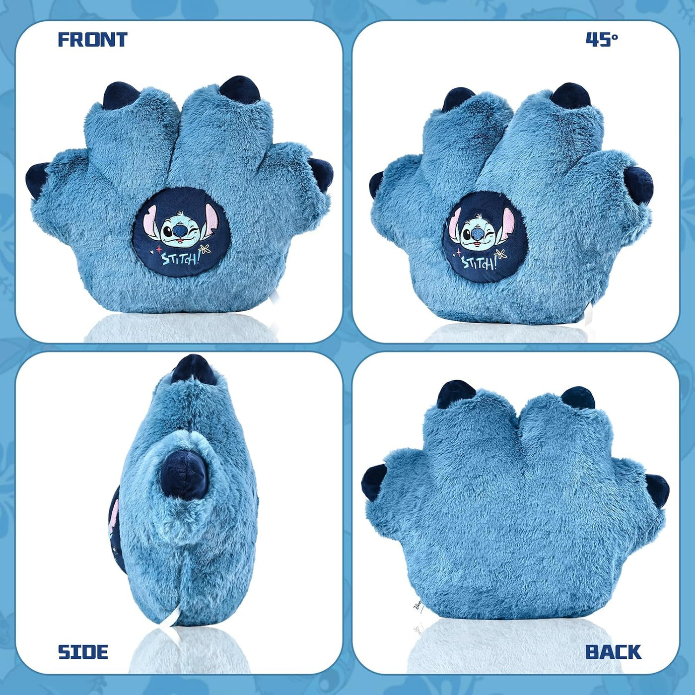 MINISO Almohada de felpa oficial de Disney Stitch Pat, cojín Lilo&a...