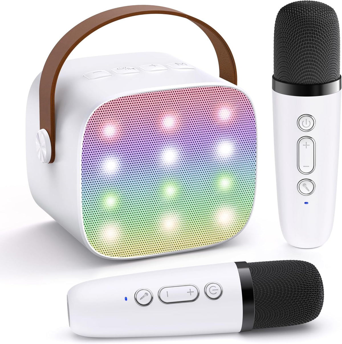 Micrófono de karaoke mini YLL para niños y adultos, altavoz Bluetoo...