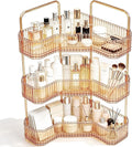 Organizador de baño esquinero de 3 niveles, estante para mostrador...
