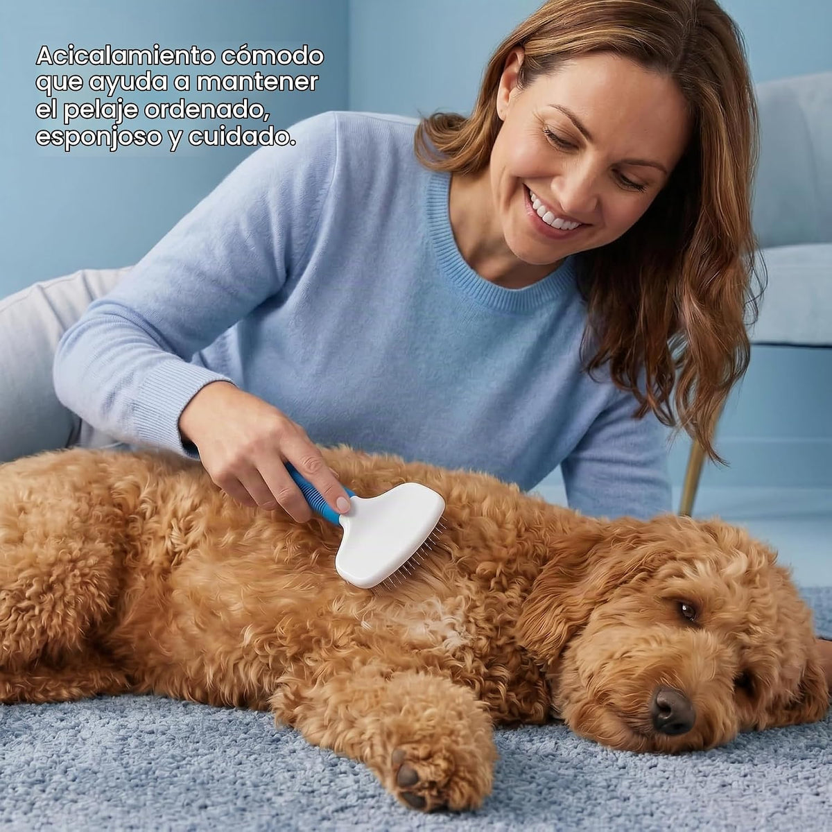 Poodle Pet Slicker Brush \u2013 Para perros, gatos y conejos \u2013...