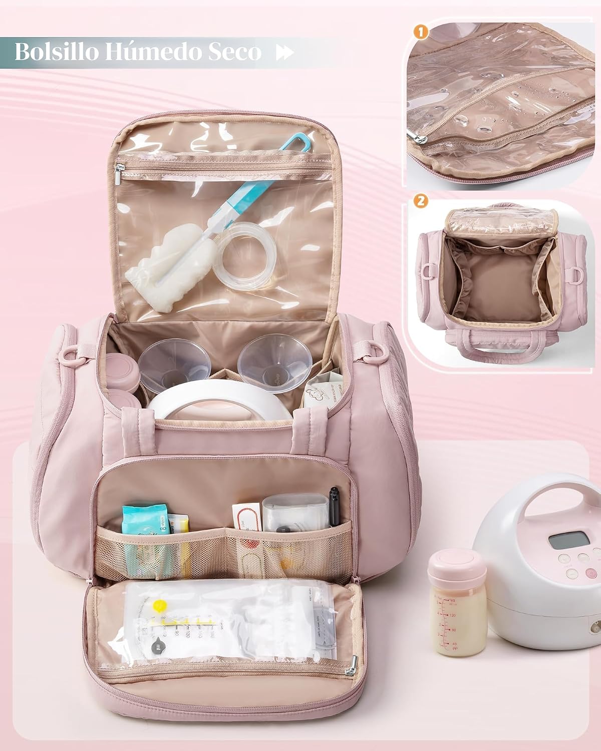 Marscamd Bolsa acolchada para extractor de leche compatible con Spe...