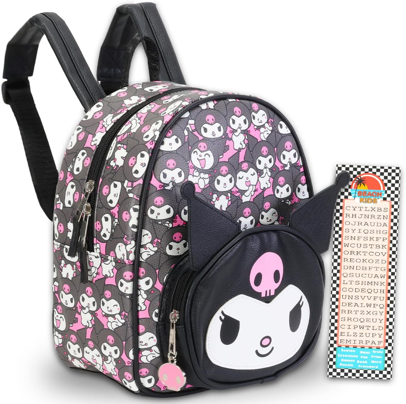 Kuromi - Conjunto de mochila y monedero para mujer, paquete con min...