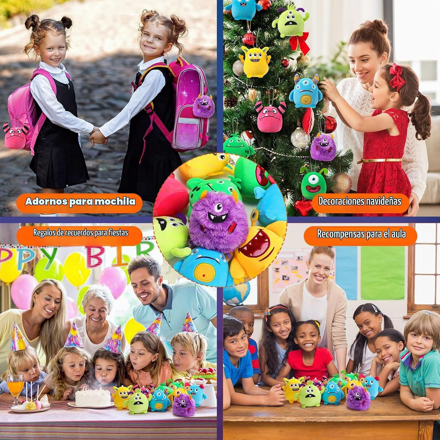 Libima - 9 animales de peluche pequeños a granel, monstruos | Peque...