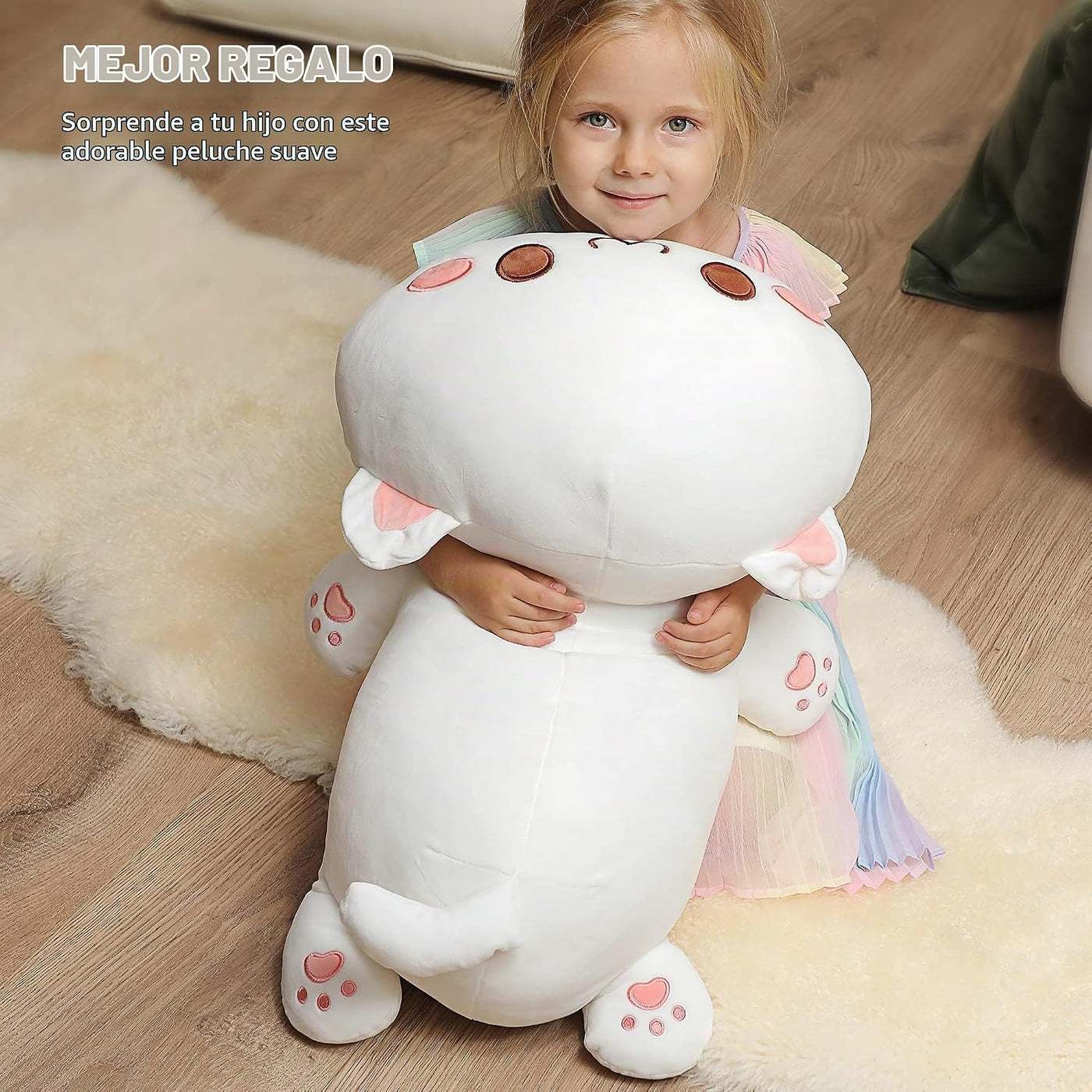 Onsoyours - Lindo juguete de peluche de gatito de 25.5" animal...