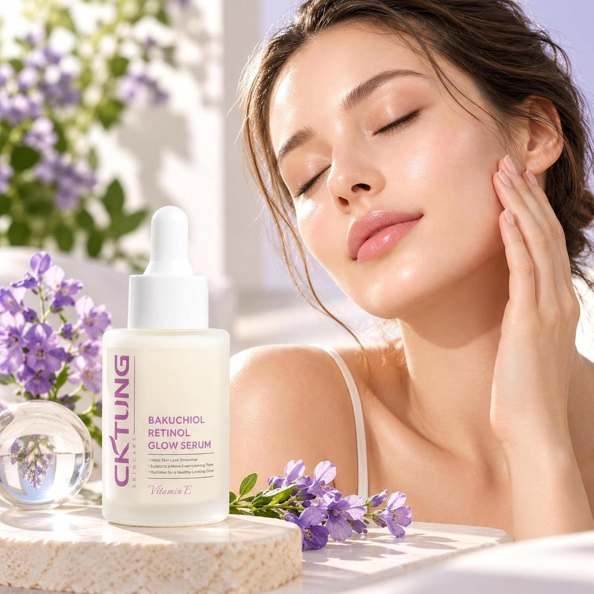 Bakuchiol - Suero facial de retinol con ácido hialurónico, vitamina...