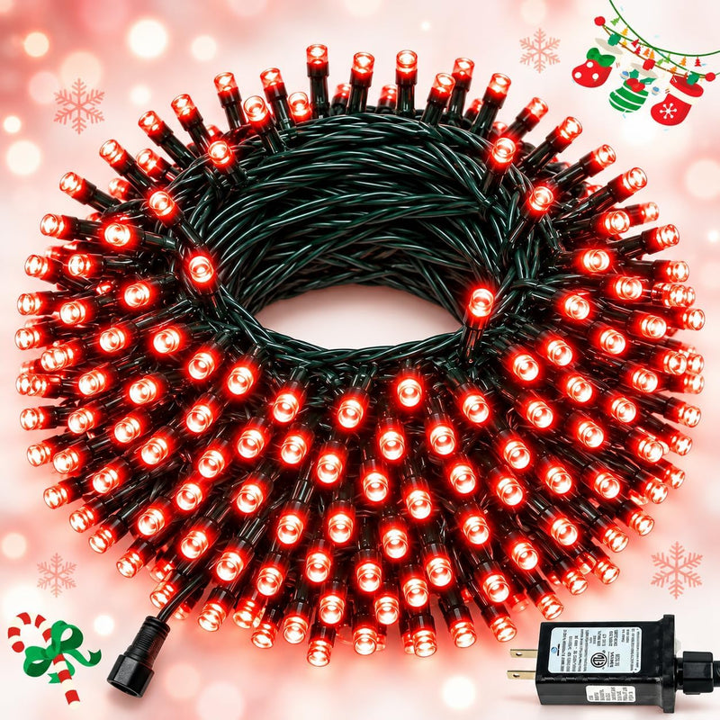 Tira de luces de Navidad conectables de 88 pies y 240 LED para exte...