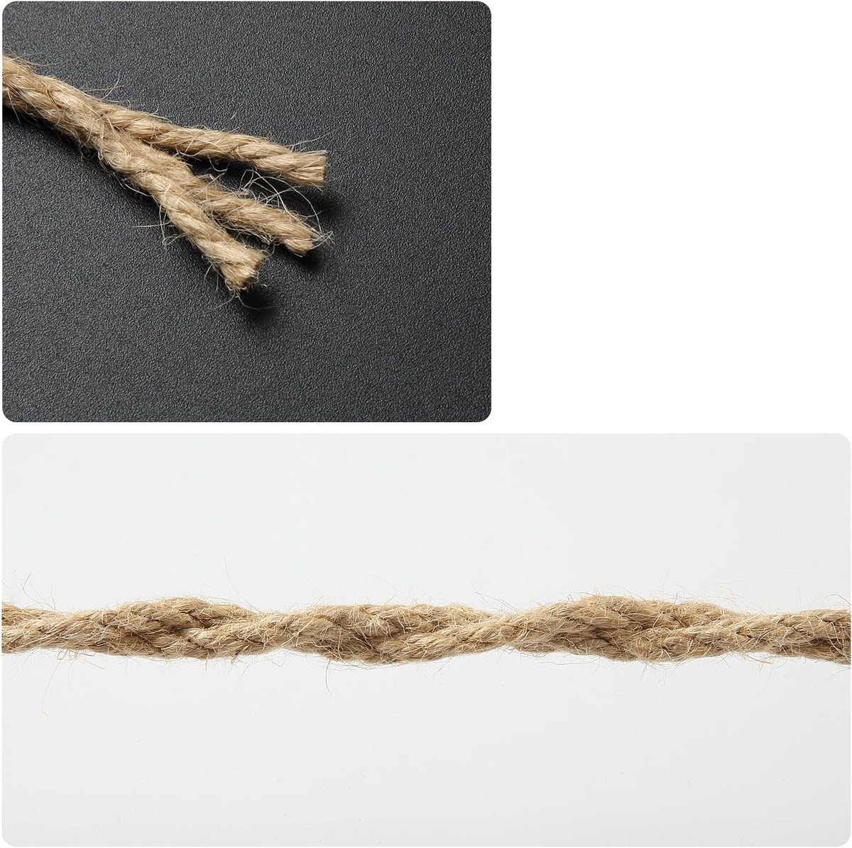 NorthPada Cuerda de cáñamo de sisal natural de 1\/5 pulgadas (5mm)...