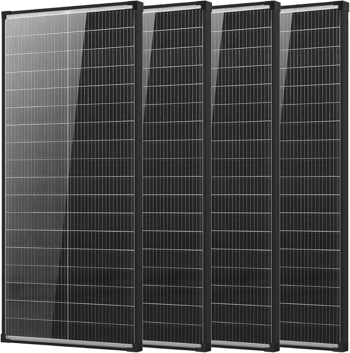 Panel solar de 400 W, 4 paneles solares biaciales de 100 W, 18 V, 1...