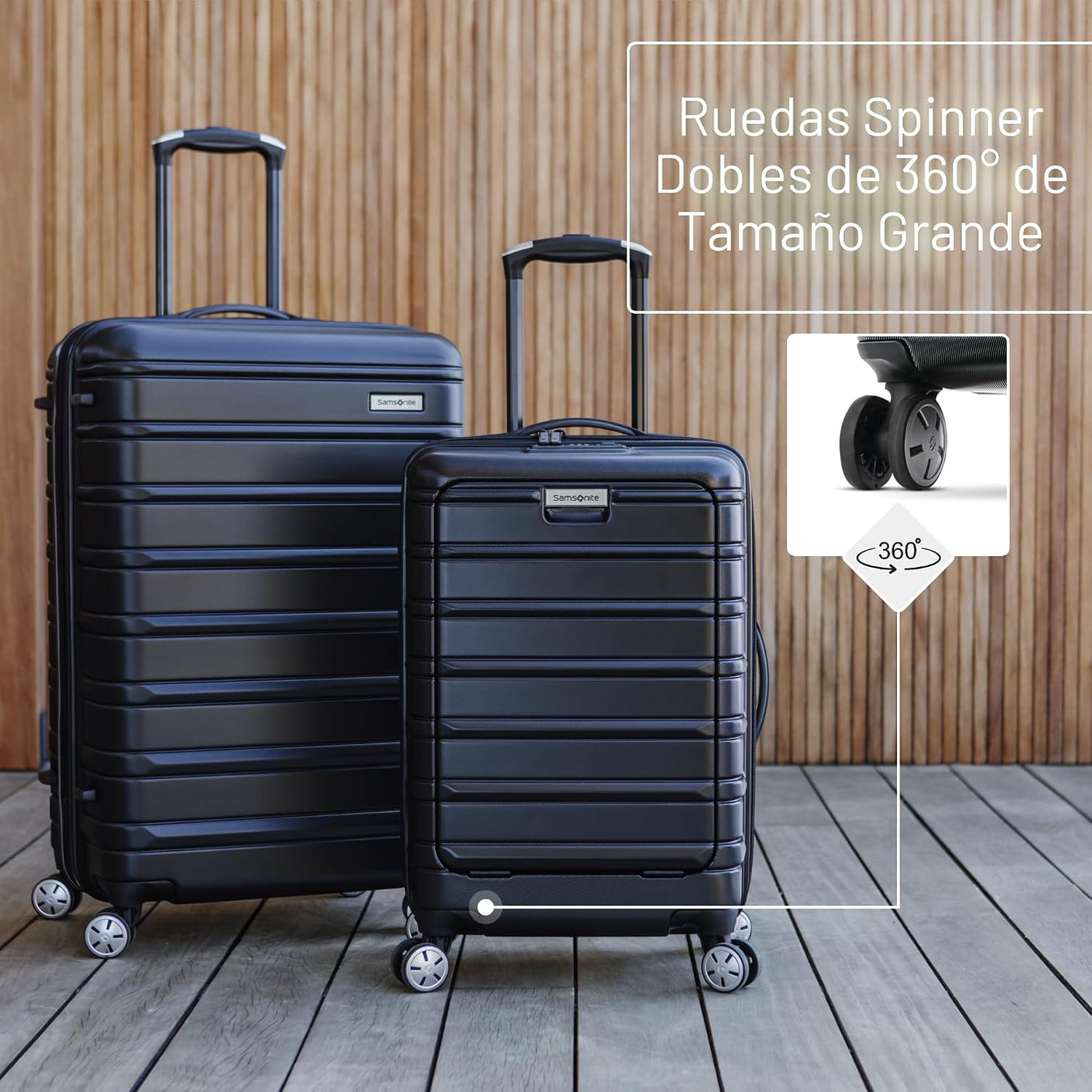 Samsonite Omni 2 - Equipaje rígido extensible con ruedas giratorias...