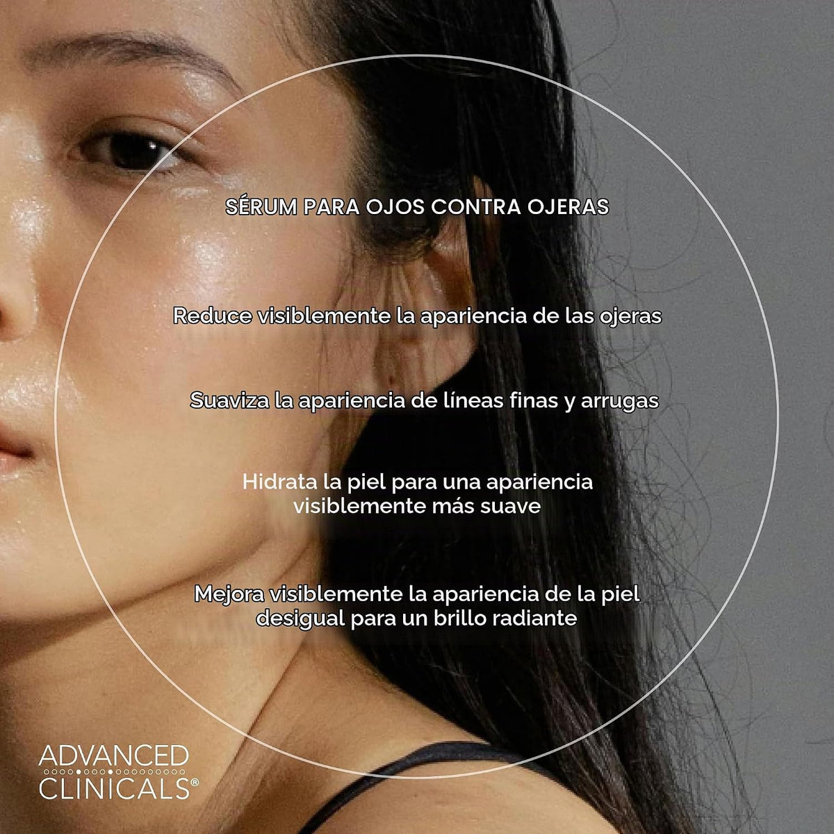 Advanced Clinicals Suero de Cafeína para Círculos Oscuros Contorno...
