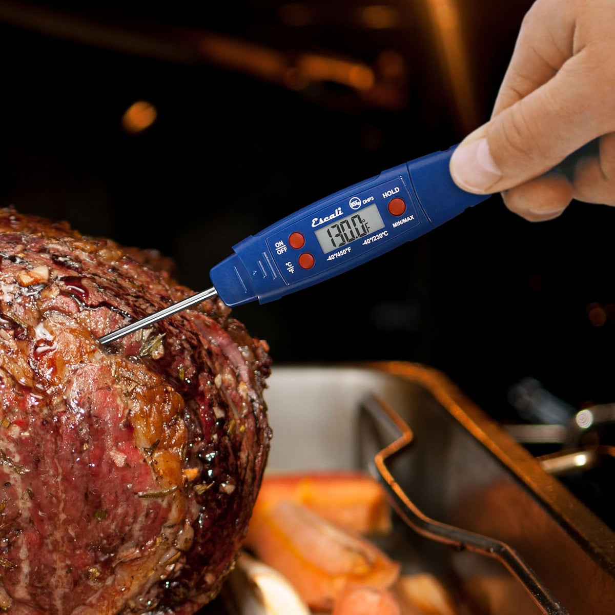 Escali DHP4 Termómetro digital para carne resistente al agua de fác...