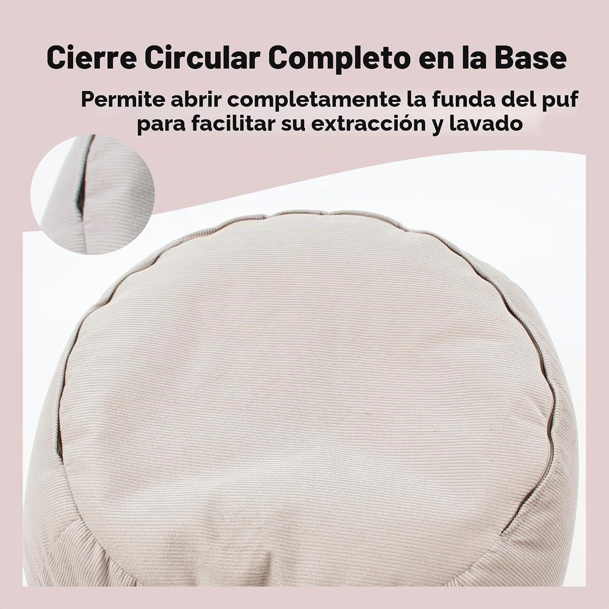 LPMOERA Funda suave para silla de puf de almacenamiento de animales...