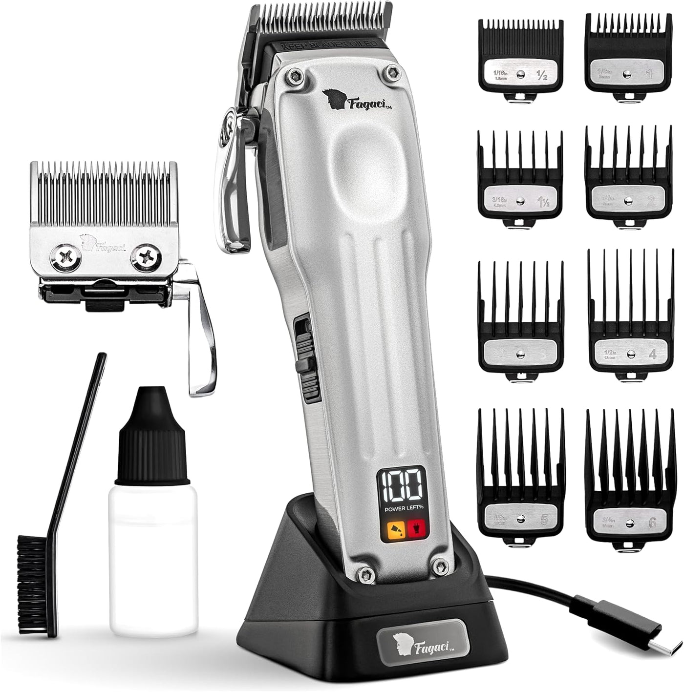 Fagaci Cortadora de pelo profesional para hombres, kit de peluquero...