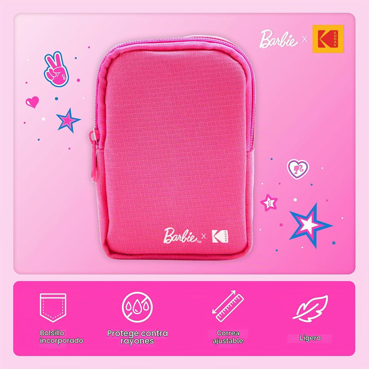 Kodak Barbie Step Slim - Impresora móvil portátil instantánea inalá...