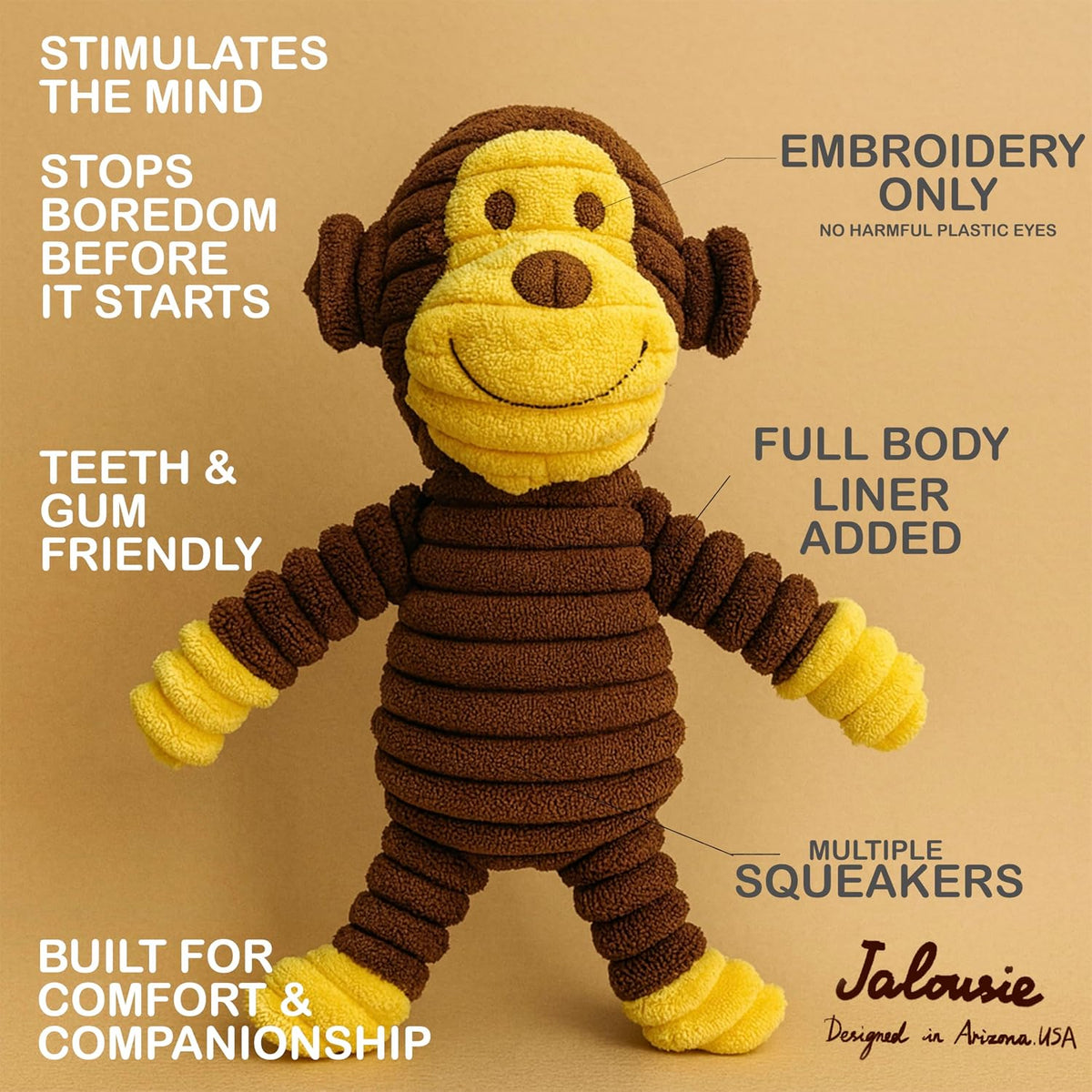 Jalousie Paquete surtido de juguetes de peluche para cachorros y ma...