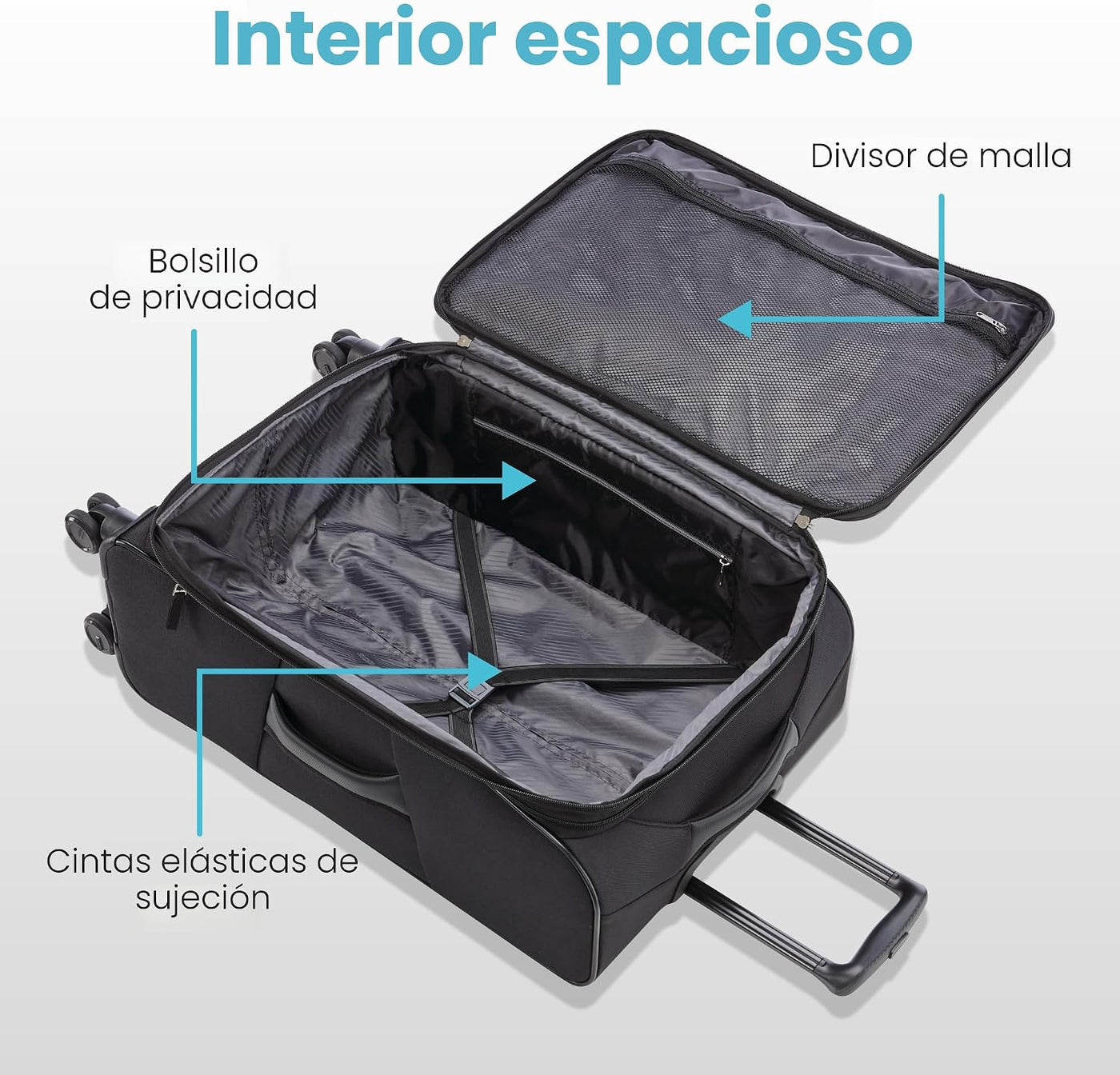 American Tourister 4 KIX 2.0 - Colección de maletas blandas con rue...