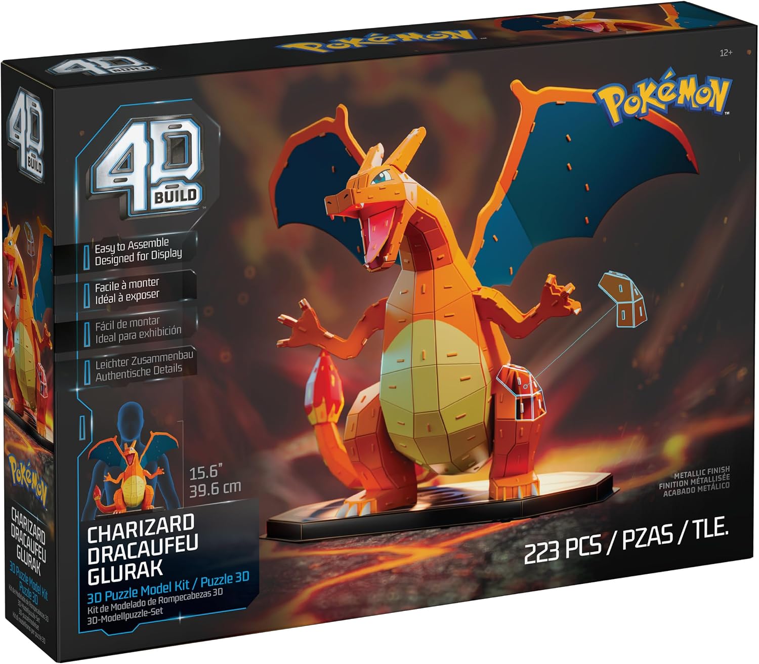 4D Build, Kit de modelo 3D de Pokémon Charizard, figura de Pokémon,...