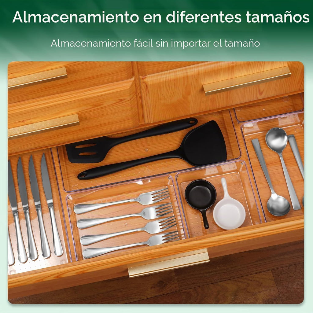 Criusia Juego de Organizadores de Cajones, Bandeja de Almacenamient...