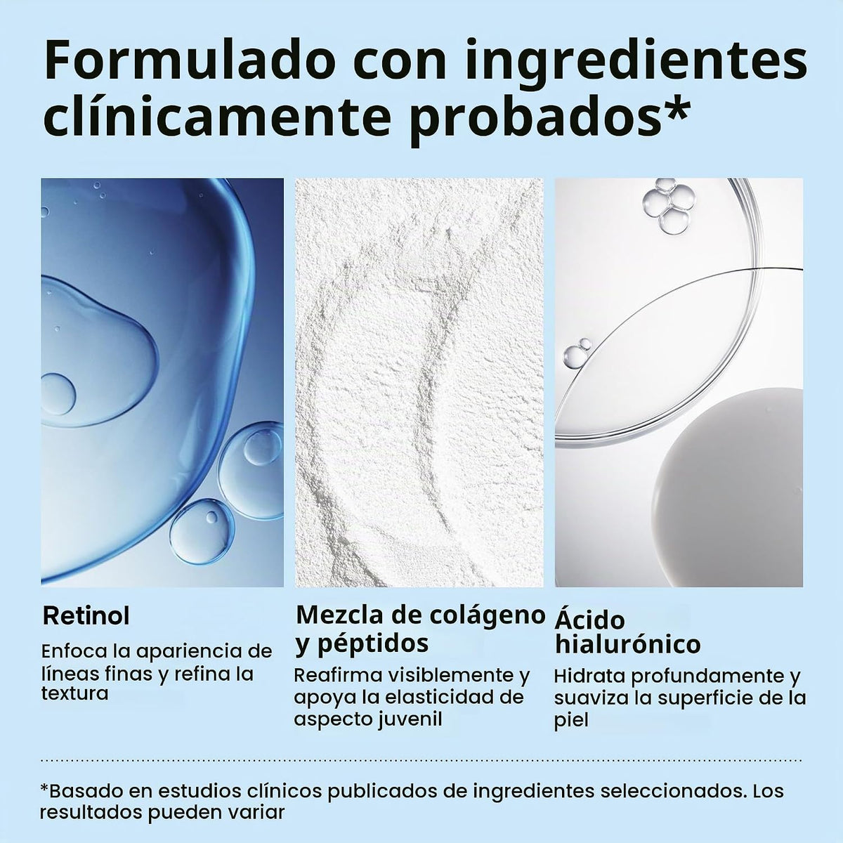 Suero facial de colágeno retinol - Hidratante antienvejecimiento pa...