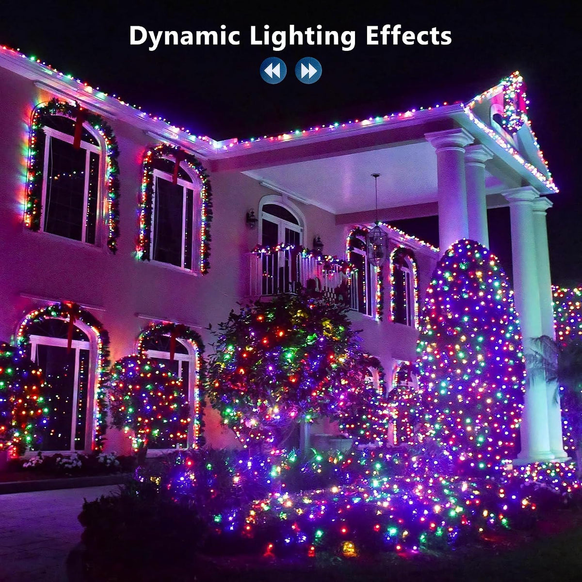 Brizled - Luces de Navidad RGB, 50 metros 500 LED Cadena de Luces q...