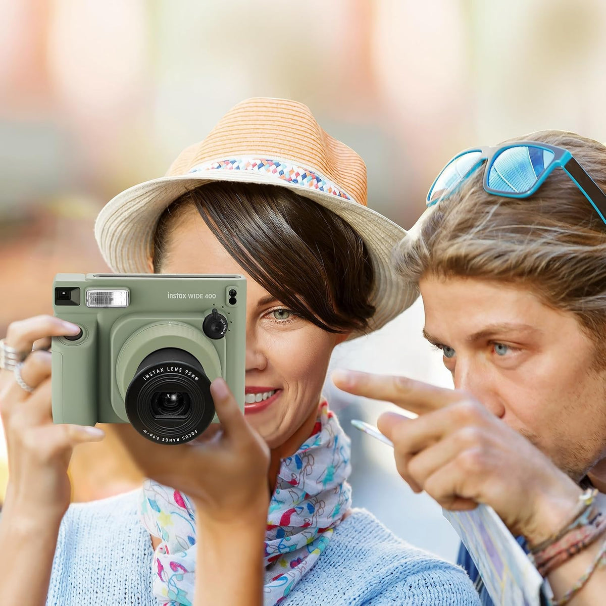 Cámara instantánea Fujifilm Instax Wide 400 + estuche para cámara +...