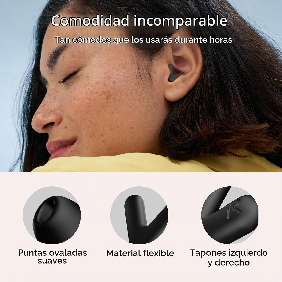 Tapones Alpine Silence para dormir, concentración y viajes - Ajuste...