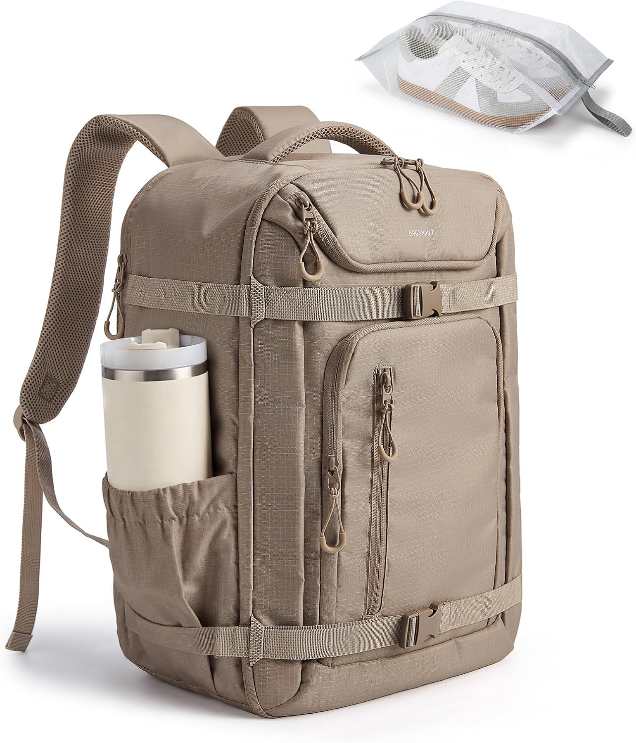 Mochila de viaje BAGSMART para mujeres y hombres, mochila de transp...