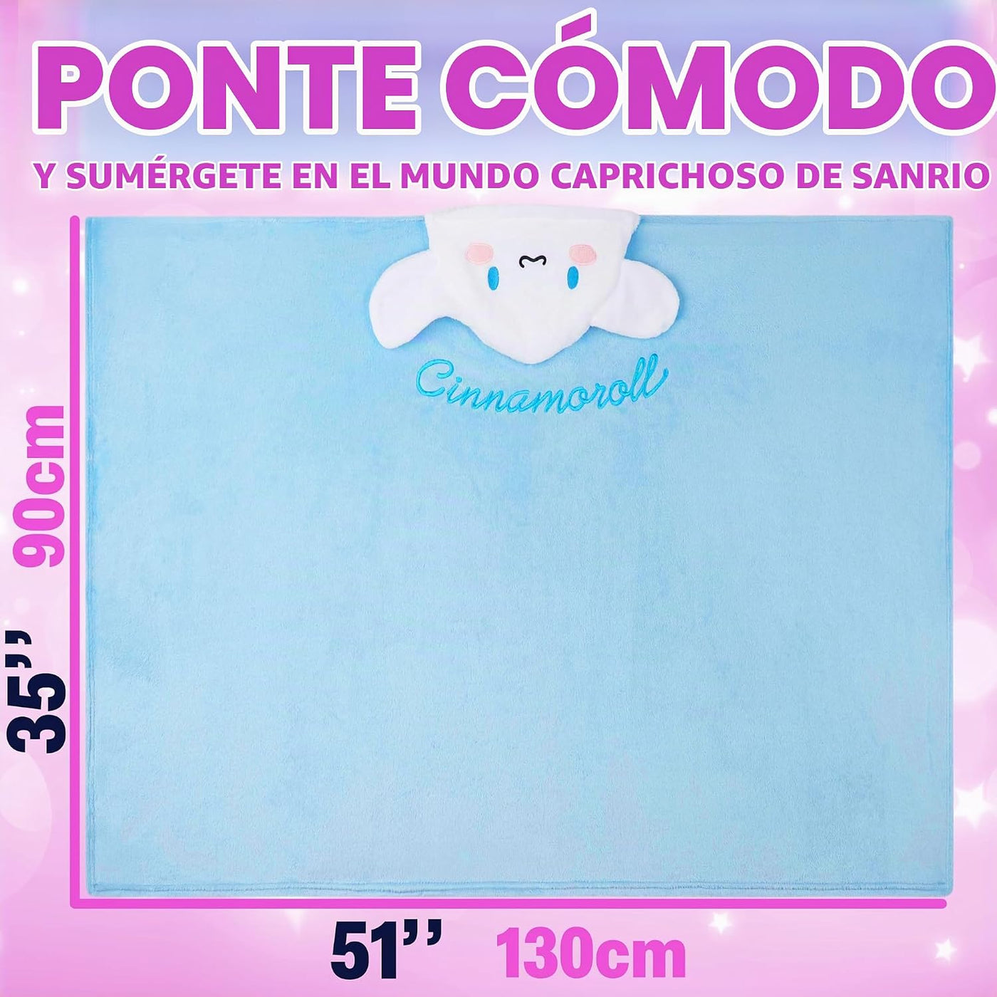 Hello Kitty Sanrio - Manta con capucha para niñas, Kuromi Cinnamoro...