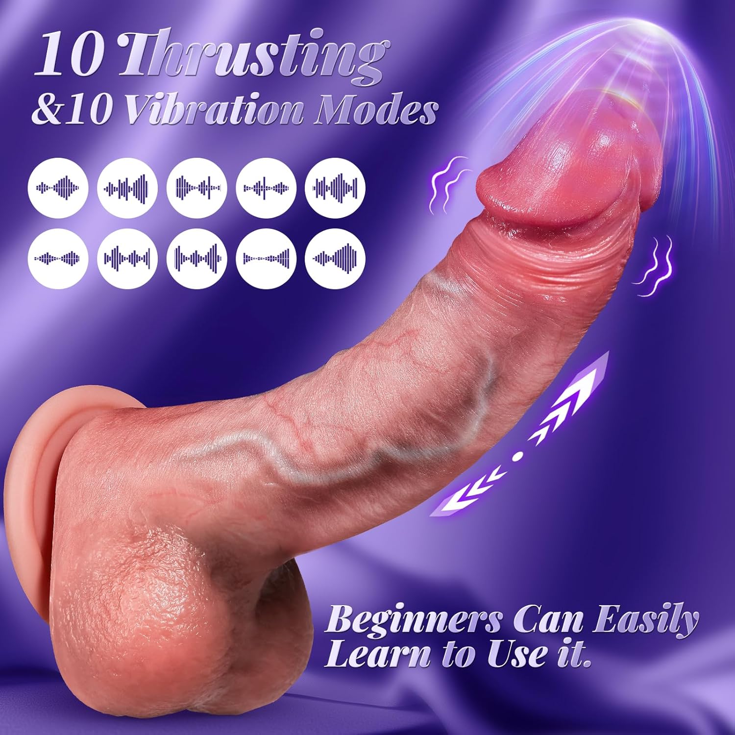YAYIKZ - Consolador sexual con vibrador, consolador de silicona de...
