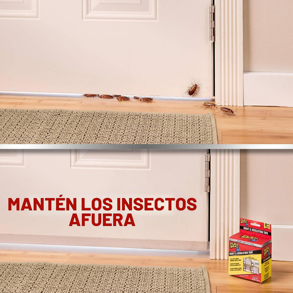 Flex Seal Cinta de Sellado contra Corrientes de Aire y Aislamiento,...