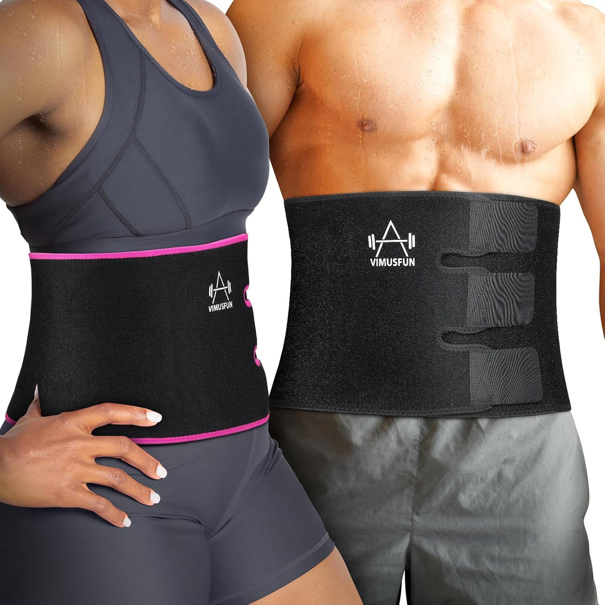 VIMUSFUN Cinturón recortador de cintura para hombres, banda para el...