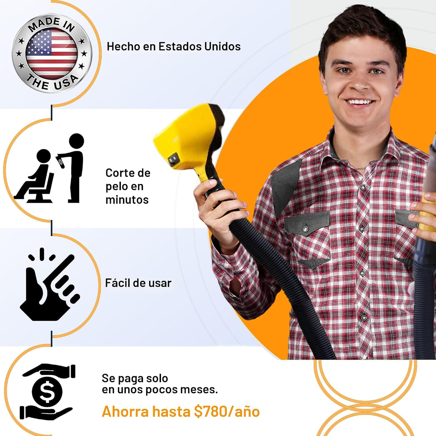 Sistema de corte de pelo Flowbee | Afeitadora para cortar tu propio...