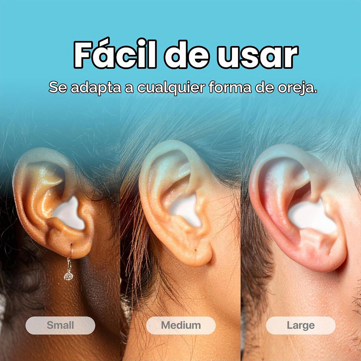 Whisper Tapones para los oídos (14 piezas) | Silicona suave | Tapon...
